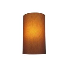 Arandela Meia Cana Vivare Md-2031 Cúpula Em Tecido 30-18x16cm - Bivolt Palha 127-220v