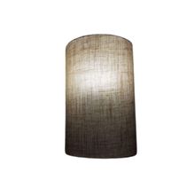 Arandela Meia Cana Vivare Md-2031 Cúpula Em Tecido 30-18x16cm - Bivolt Rustico-bege 127-220v
