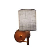 Arandela Cilíndrica Md-2030 Cobre Com Liga E Desliga Cúpula Rustico Cinza - Bivolt