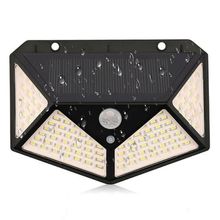 Luminária 100 Led Energia Solar 3 Modos Iluminação