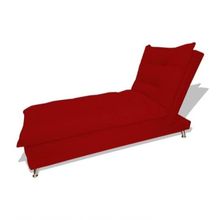 Bicama Lavinia Para Sala Quarto Suede Vermelho Sj Móveis E Decoração