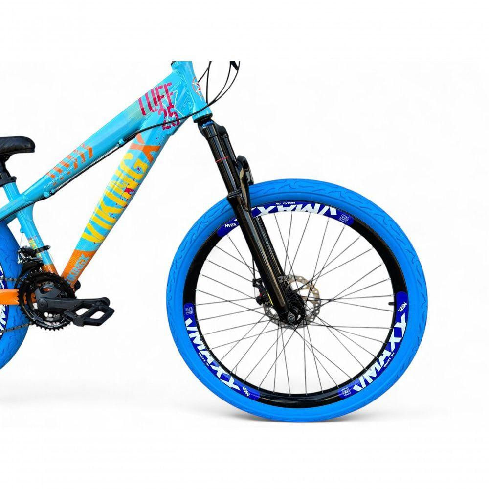 Bicicleta Aro 26 VikingX Tuff X25 21v Freio a Disco Azul-laranja - Shop ...