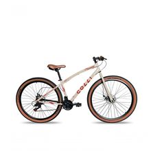 Bicicleta Aro 29 Vancouver 21 Marchas Freio A Disco Colli Bege Retrô