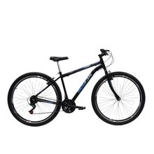 Bicicleta Aro 29 Quadro Aço 21 Vel Freios V Brake Saidx Premium Preto Azul
