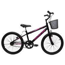 Bicicleta Aro 20 Bike Infantil Saidx Premium Feminina E Masculina Preto Rosa