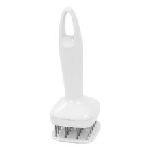 Amaciador De Carne Furador Batedor Manual Inox Churrasco Branco