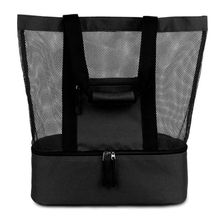 Bolsa Praia Com Compartimento Termico Piscina Campo Preto