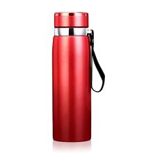 Garrafinha Térmica Aço Inox 800ml água Gelada Quente Com Vedação Academia Trilha Vermelho