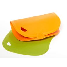 Conjunto de Duas Tábuas de Corte Flexíveis Antibacterianas GetSpace - Verde e Laranja Conjunto Duas Tabuas Corte Antibacterianas - Verde e Laranja