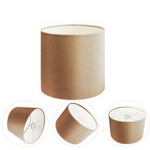 Cúpula Abajur E Luminária Cilíndrica Vivare Cp-7010 ø25x25cm - Bocal Nacional Palha