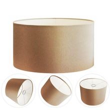 Cúpula Abajur Cilíndrica Cp-7023 ø50x21cm Palha