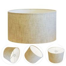 Cúpula Abajur Cilíndrica Cp-7023 ø50x21cm Rustico Bege