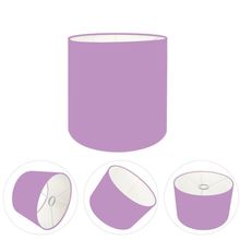 Cúpula Abajur Cilíndrica Cp-7005 ø18x18cm Lillás