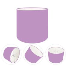 Cúpula Abajur E Luminária Cilíndrica Vivare Cp-7009 ø25x20cm - Bocal Nacional Lilás
