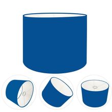 Cúpula Abajur E Luminária Cilíndrica Vivare Cp-7011 ø30x21cm - Bocal Nacional Azul-marinho