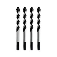 Kit 4 Broca 8mm Multiuso Multimaterial Fura Tudo Vidro Porcelanato Cerâmica Madeira Concreto Multifuncional