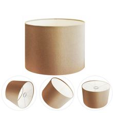 Cúpula Abajur E Luminária Cilíndrica Vivare Cp-7016 ø35x30cm - Bocal Nacional Palha