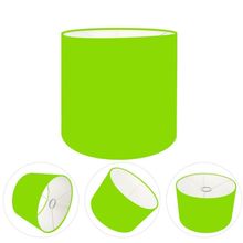 Cúpula Abajur E Luminária Cilíndrica Vivare Cp-7010 ø25x25cm - Bocal Nacional Verde-limão