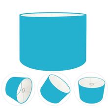 Cúpula Abajur Cilíndrica Cp-7019 ø40x30cm Azul Turquesa