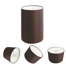 Cúpula Abajur E Luminária Cilíndrica Vivare Cp-7004 ø15x25cm - Bocal Nacional Café