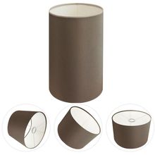 Cúpula Abajur E Luminária Cilíndrica Vivare Cp-7002 ø13x30cm - Bocal Nacional Cáqui