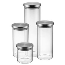 Conj. Potes De Vidro Electrolux C- Tampa Inox - 4 - 41042357