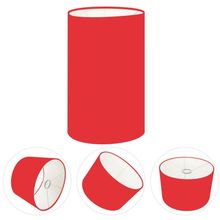 Cúpula Abajur E Luminária Cilíndrica Vivare Cp-7002 ø13x30cm - Bocal Nacional Vermelho