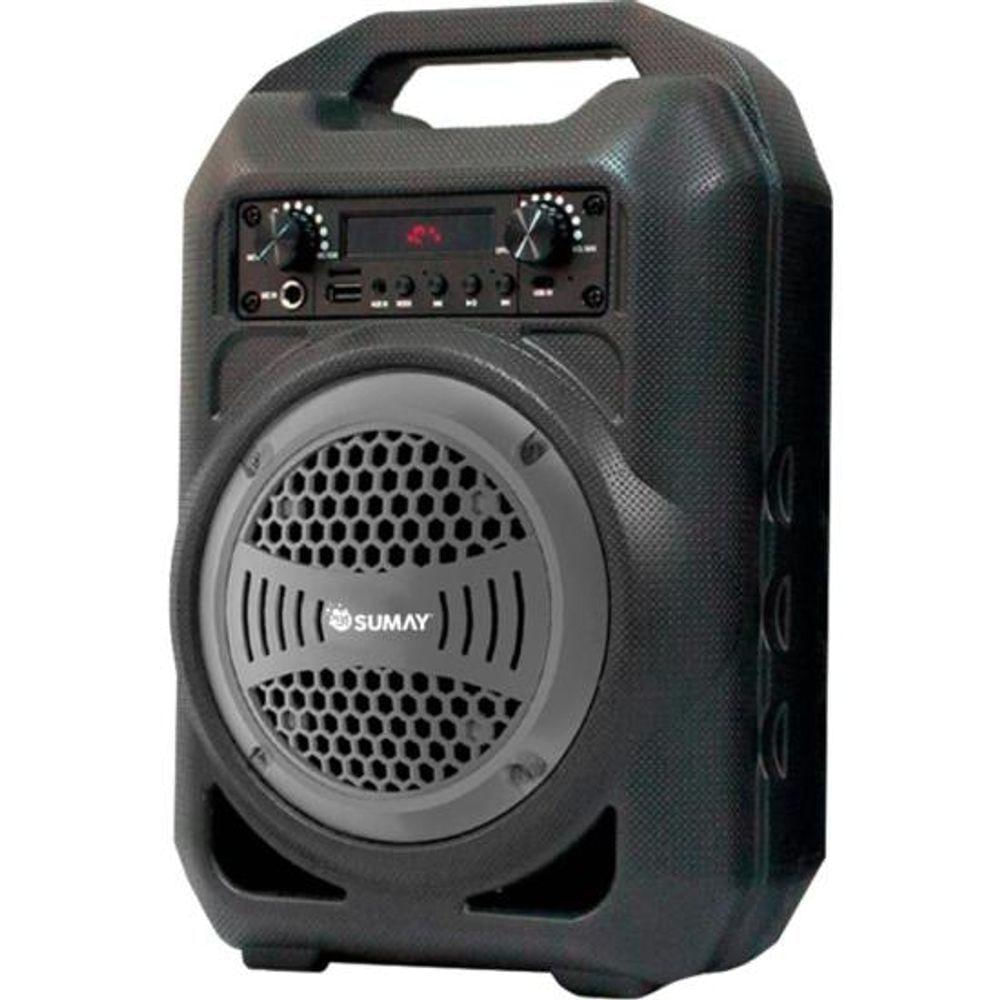 Caixa De Som Portátil Sumay Gallon Music Csp1302 30w Cinza - Shop Coopera