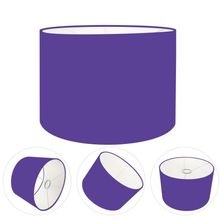 Cúpula Abajur E Luminária Cilíndrica Vivare Cp-7017 ø40x21cm - Bocal Nacional Roxo