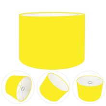 Cúpula Abajur E Luminária Cilíndrica Vivare Cp-7018 ø40x25cm - Bocal Nacional Amarelo
