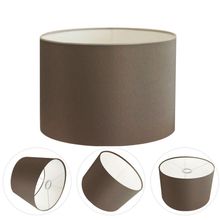 Cúpula Abajur E Luminária Cilíndrica Vivare Cp-7017 ø40x21cm - Bocal Nacional Cáqui