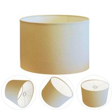 Cúpula Abajur Cilíndrica Cp-7017 ø40x21cm Algodão Crú