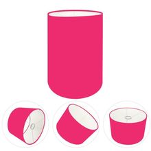 Cúpula Abajur E Luminária Cilíndrica Vivare Cp-7003 ø15x20cm - Bocal Nacional Rosa-pink