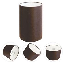 Cúpula Abajur E Luminária Cilíndrica Vivare Cp-7002 ø13x30cm - Bocal Nacional Café