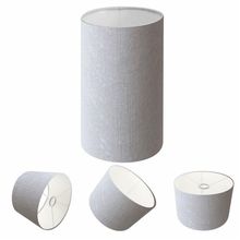 Cúpula Abajur Cilíndrica Cp-7002 ø13x30cm Rustico Cinza