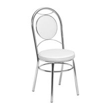 Kit 2 Cadeiras Cromadas Cc10 De Metal Treparoni Branco
