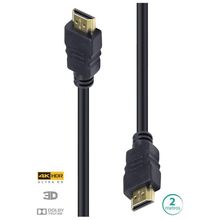 Cabo Hdmi 2.0 4k Ultra Hd 3d Conexao Ethernet 2 Metros - H20-2