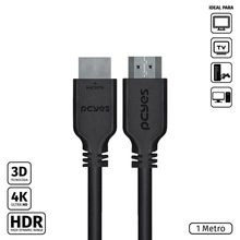 Cabo Hdmi 2.0 4k 30awg Puro Cobre 1 Metro - Phm20-1