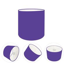 Cúpula Abajur Cilíndrica Cp-7005 ø18x18cm Roxo