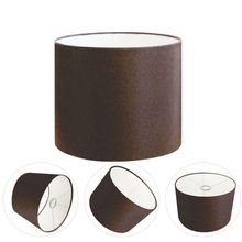 Cúpula Abajur E Luminária Cilíndrica Vivare Cp-7015 ø35x25cm - Bocal Nacional Café