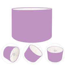 Cúpula Abajur E Luminária Cilíndrica Vivare Cp-7011 ø30x21cm - Bocal Nacional Lilás