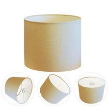 Cúpula Abajur Cilíndrica Cp-7016 ø35x30cm Algodão Crú