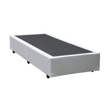 Base Box Solteiro Branco Suede 38x88x188