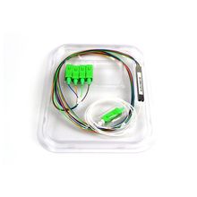 Cabo Optico Splitter Evus Opf-plc1x4-sc-apc Plc 1x4 1m G657a1