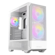 Gabinete Gamer Antec Nx416l Lateral Vidro Temperado Atx-m-atx-itx 2 Fans 120mm Argb Branco - 0-76