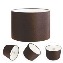 Cúpula Abajur E Luminária Cilíndrica Vivare Cp-7017 ø40x21cm - Bocal Nacional Café