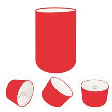 Cúpula Abajur Cilíndrica Cp-7003 ø15x20cm Vermelho