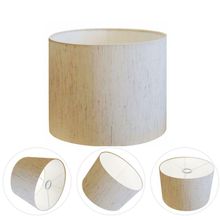 Cúpula Abajur Cilíndrica Cp-7014 ø35x21cm Linho Bege
