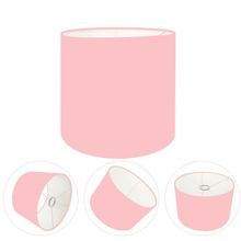 Cúpula Abajur Cilíndrica Cp-7008 ø20x25cm Rosa Bebê