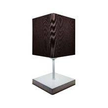 Abajur Quadrado Md-2008br Cúpula Tecido Preto